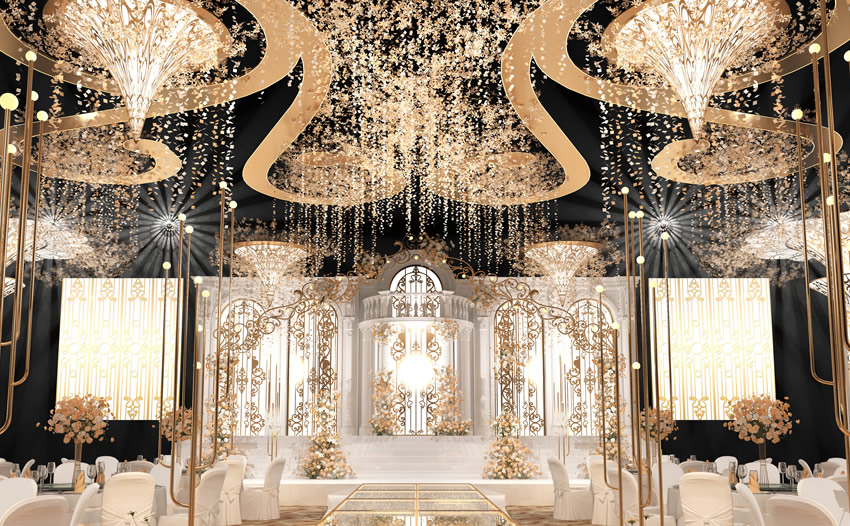 资中花木兰喜事汇金色大厅效果展示